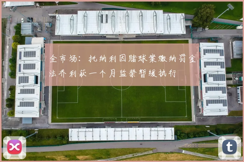 全市场：托纳利因赌球案缴纳罚金法乔利获一个月监禁暂缓执行